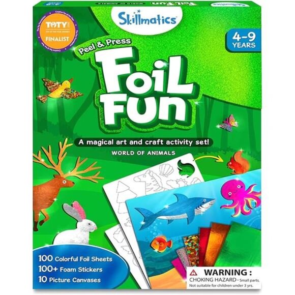 Art & Craft Activity-Foil Fun Animals,No Mess Art for Kids,Craft Kits & Supplies - Picture 7 of 7